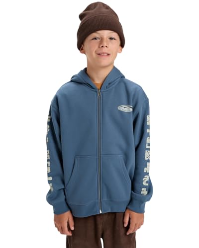 Quiksilver Salt Water Graphic Fleecepullover mit Reißverschluss, Blau, 16 von Quiksilver