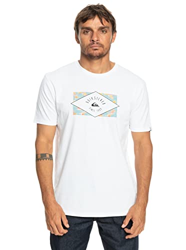 Quiksilver Circled Line - T-Shirt für Männer Weiß von Quiksilver