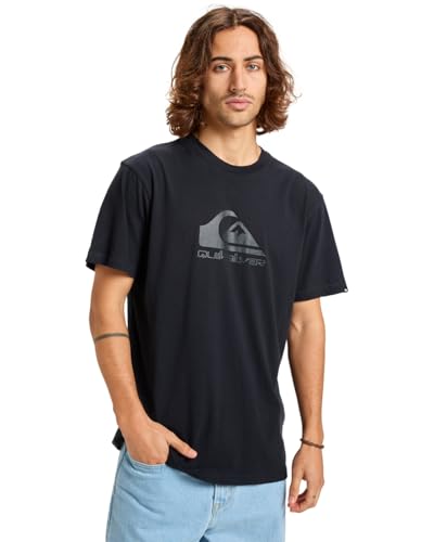 Quiksilver T-Shirt mit kurzen Ärmeln, EV Com Logo, SS, Schwarz, XXL von Quiksilver