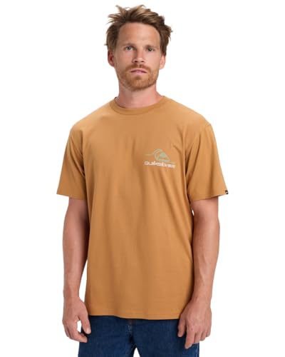 Quiksilver T-Shirt mit kurzen Ärmeln, Light Waves SS, Braun, Größe L von Quiksilver