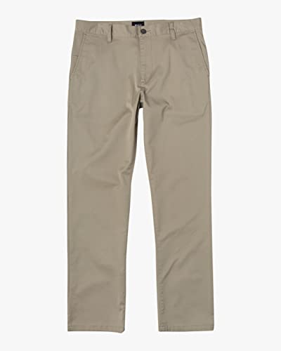 RVCA The Weekend Stretch - Hose mit Straight Fit für Männer Beige von RVCA