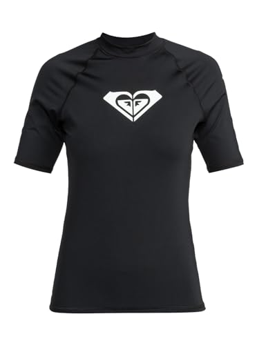 Roxy Whole Hearted - Kurzärmliger Rashguard mit UPF 50 für Frauen Schwarz Roxy Whole Hearted - Kurzärmliger Rashguard mit UPF 50 für Frauen Schwarz von Roxy