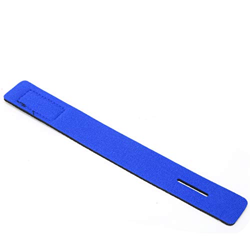 Qukaim Angelrutengurt, Angelruten-Tragegurt, 10 Stück Neopren-Schlinge, elastische, verstellbare Angelhalterung für Outdoor, Blau von Qukaim