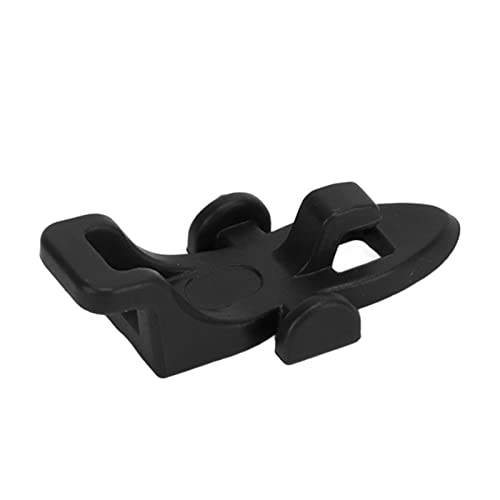 Qukaim Angelrutenhakenhalter für Angelruten, Haken-Halter, Fischköderhalter mit 3 Größen, elastische Gummiringe für Outdoor-Angeln, Schwarz von Qukaim