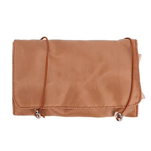 Qukaim Aufrollbare Kosmetiktasche, 4-in-1 abnehmbarer tragbarer Organizer für Make-up und Toilettenartikel, ideal für Zuhause und Reisen, Khaki von Qukaim