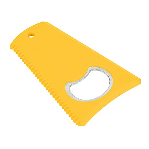 Qukaim Board Wax Remover Portable Surfboard Wax Comb Remover, Quality Cleaning Tool Accessory, Yellow, Ideal for Surfboard Maintenance, Lightweight and Compact von Qukaim