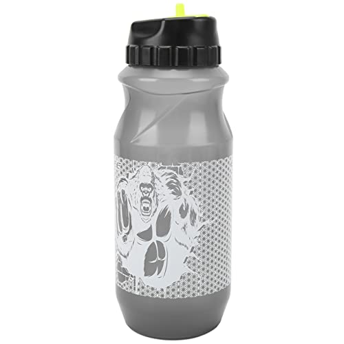 Qukaim Fahrrad-Trinkflasche, 650 ml, BPA-frei, auslaufsicheres Design, Mountainbike-Wasserflasche für Outdoor-Aktivitäten, Grau von Qukaim