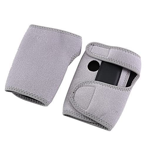 Qukaim Fitness-Armband, Gewichtheben, Grau, L, elastisches Fitness-Armband, Handstützschutz, Sport-Handflächenbandagen für Gewichtheben und Fitnessstudio von Qukaim