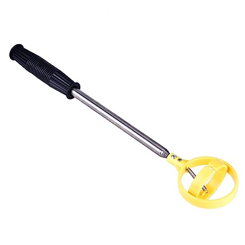 Qukaim Golfball Pickup Golf Picker Teleskopantenne Ball Pick Up Tool, Apportierbares Schaufelgerät, Gelb, Leicht und Tragbar, Ideal für Golfplätze von Qukaim