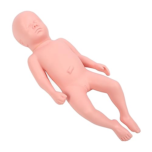 Qukaim Neugeborenes Modell Neugeborenes Modell Kunststoff Pädagogischer Baby Simulator, Hohe Simulation Vollzeit Baby Simulator Modell für den Unterricht, Real Care Baby Modell, 20 * 10 * 8 cm von Qukaim