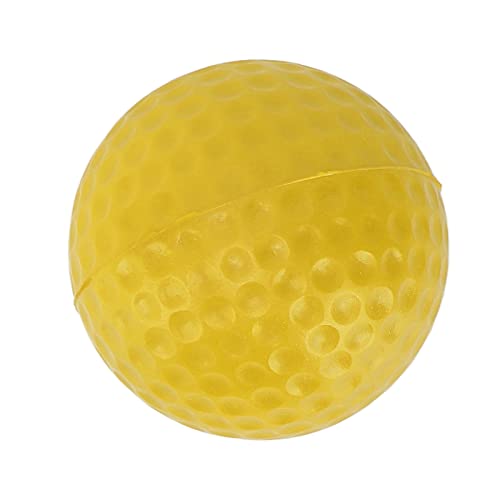 Qukaim PU weiche Kugeln Golf Training Ball, 42,5 mm PU-Schaum weiche Kugeln, starke Flexibilität im Freien Fitness-Bälle für Sport Fitness, gelb von Qukaim