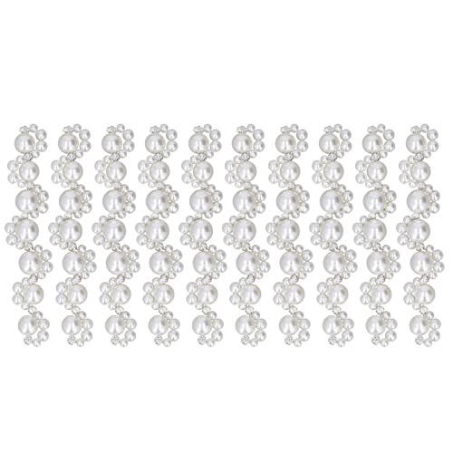 Qukaim Perlenkettenband, Perlenband, Polieren, feine Farbe, dekorative Perlen, Geldbörse, Kette, DIY-Schmuckherstellung, 10 Stück, mehrfarbig, 60_x_180_cm von Qukaim