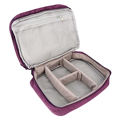 Qukaim Reise-Kulturbeutel, Make-up-Reisetasche, große Kapazität, wasserdichte Reise-Kosmetiktasche, vielseitiger Kulturbeutel, Organizer für Make-up, Kabel und Kopfhörer, 30 x 20 x 10 cm von Qukaim