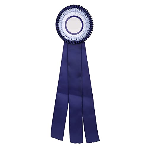 Qukaim Ribbon Medal Second Place Rosette Ribbon Badge, exquisite kleine Gewinnermedaille Award Trophäe, 12,7 cm Durchmesser, geeignet für Wettbewerbe und Veranstaltungen von Qukaim