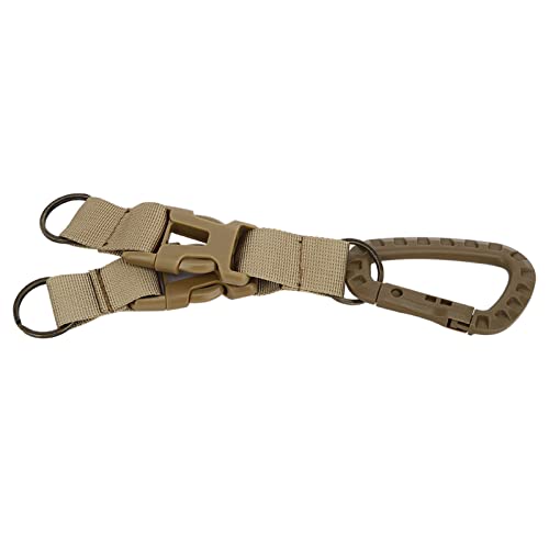 Qukaim Schlüsselanhänger Schnalle Outdoor Schlüsselanhänger Kit Gurtband Schnalle Haken für Taillengürtel Wasserflasche Halter Clip Klemme Vielseitige Rucksack Gürtelschnalle von Qukaim