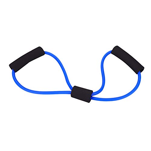 Qukaim Stretchband Resistance Stretch Gummiband Trainingsseil, Blau Yoga Gurt für Fitnessübung, Stretchband für Gym Workouts, 1,5 m lang von Qukaim