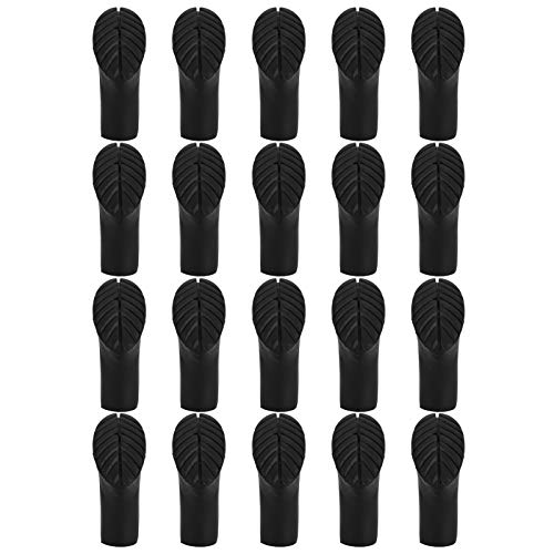 Qukaim Walking Stick Tip Protectors Walking Stick Tip Protector 20 Pack Outdoor Hiking Pole Replacement Tips, End for Hiking Stick von Qukaim