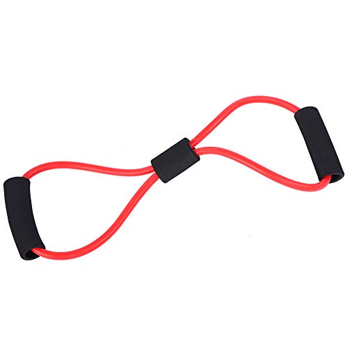 Qukaim Yoga Stretch Band Resistance Stretch Gummiband Trainingsseil, Yoga Stretch Gurt für Fitnessübung, Rot, Ideal für Gym Workouts und Yoga Sessions, von Qukaim