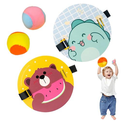 Qumiuu Sticky Ball Dartscheibe, Dartscheibe für Kinder,Sticky Dart Balls Board-Set aus Baumwolle mit Holzrahmen | Cartoon interaktives Kinder-Dartspielzubehör, tragbares Wurfspielzubehör für zu Hause von Qumiuu
