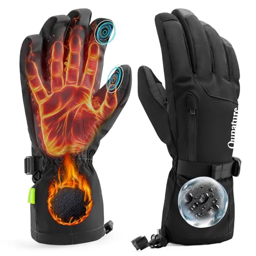 Qunature Ski Handschuhe Damen/Herren Skihandschuhe Thermo Winterhandschuhe Touchscreen Wasserdichte Winddichte Schneehandschuhe XS-XL für Winter-Sports Skifahren, Snowboarden, Wandern Schwarz XS Qunature Ski Handschuhe Damen/Herren Skihandschuhe Thermo Winterhandschuhe Touchscreen Wasserdichte Winddichte Schneehandschuhe XS-XL für Winter-Sports Skifahren, Snowboarden, Wandern Schwarz XS von Qunature