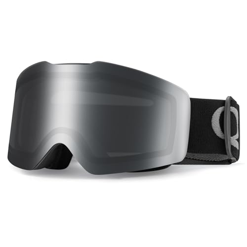 Qunature Skibrille Snowboardbrille UV-Schutz Ski Brille Damen/Herren Brillenträger Anti-fog Helmkompatible Atmungsaktive Schneebrille für Unisex Erwachsene, Skifahren, Snowboarden Schwarz Qunature Skibrille Snowboardbrille UV-Schutz Ski Brille Damen/Herren Brillenträger Anti-fog Helmkompatible Atmungsaktive Schneebrille für Unisex Erwachsene, Skifahren, Snowboarden Schwarz von Qunature