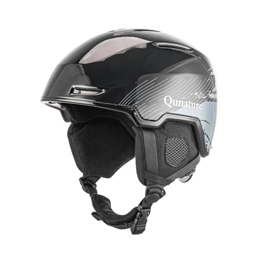 Qunature Skihelm mit Schutzfutter and Ohrenschützer für Damen und Herren Einstellbares Belüftungssystem Ski Helm für Outdoor Ski & Snowboard, Schneelandschaft S/M/L Qunature Skihelm mit Schutzfutter and Ohrenschützer für Damen und Herren Einstellbares Belüftungssystem Ski Helm für Outdoor Ski & Snowboard, Schneelandschaft S/M/L von Qunature