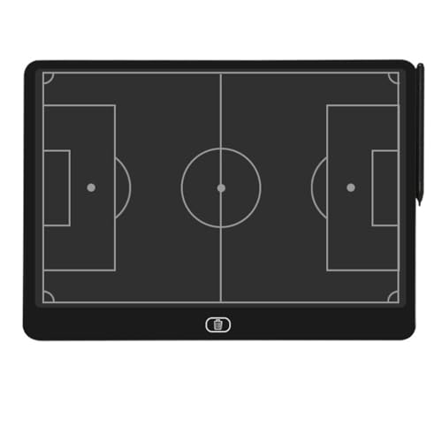 Qupdjxukis Elektronisches Fußball-Trainingsbrett, 16-LCD-Bildschirm, Strategie-Markierungstafel mit Sperrfunktion für Fußball, Horizontales Fußball von Qupdjxukis