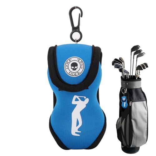 Qurygin Golfball-Hüfttasche,Golfball-Hüfttasche - Golfballhaltertasche - Golfballtasche mit Totenkopf-Motiv, Golfball-Zubehörtasche für Männer und Frauen, Organizer für Golfzubehör von Qurygin