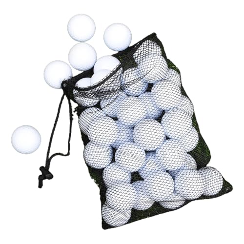 Qurygin Golfball-Tasche, Golfball-Aufbewahrung | Balltasche mit Kordelzug-Design, Nylon-Mesh-Golftasche | Multifunktionale Balltasche mit großer Kapazität, tragbares Golfzubehör für Outdoor, Camping, von Qurygin
