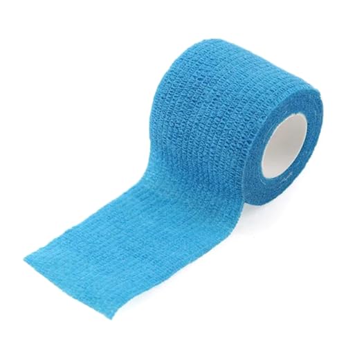 Qussedser Selbstklebende Elastische Sportbandage zum Wickeln Von Kniepolstern, Fingern, Knöcheln, Handflächen und Schultern, 5 cm X 4,5 M, Blau Qussedser Selbstklebende Elastische Sportbandage zum Wickeln Von Kniepolstern, Fingern, Knöcheln, Handflächen und Schultern, 5 cm X 4,5 M, Blau von Qussedser