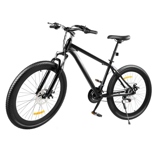 Qussse Mountainbike 26 Zoll, 21 Gang MTB Fahrrad Offroad-Fahrrad Fahrrad Stadtfahrrad Mountainbike für Erwachsene und Jugendliche von Qussse