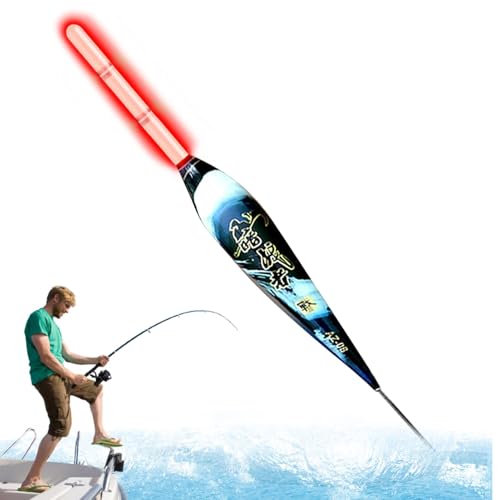 Qutalmi Angel-Bobber-, Leuchtende Angel-Bobber | Gewichtsempfindliche Farbwechsel-LED-Licht-Bobber - Slip Floats mit hoher Sichtbarkeit für Salzwasser und Süßwasser von Qutalmi