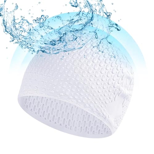 Quzente Silikonhut zum Schwimmen, Schwimmkappe für Erwachsene, Unisex, für intensives Training, Bequeme Schwimmmütze, rutschfestes langes Haar, Schwimmzubehör für Damen, langes und kurzes Haar Quzente Silikonhut zum Schwimmen, Schwimmkappe für Erwachsene, Unisex, für intensives Training, Bequeme Schwimmmütze, rutschfestes langes Haar, Schwimmzubehör für Damen, langes und kurzes Haar von Quzente
