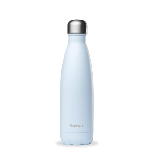 Qwetch - Trinkflasche Originals Edelstahl Isolierflasche 500ml Pastell Blau - Thermosflasche 24h Kalt & 12h Heiß - Auslaufsicher, BPA-frei, Wiederverwendbar - Perfekt für Sport, Reisen, Büro & Wandern Qwetch - Trinkflasche Originals Edelstahl Isolierflasche 500ml Pastell Blau - Thermosflasche 24h Kalt & 12h Heiß - Auslaufsicher, BPA-frei, Wiederverwendbar - Perfekt für Sport, Reisen, Büro & Wandern von QWETCH