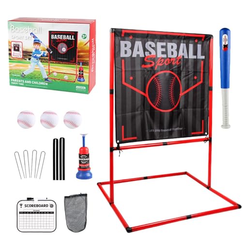 Baseball Strike Zone Target, Children's Baseball Pitching Training Set, Baseball Pitching Training Set, Multi-Purpose Baseball Target, Outdoor Baseball Training Toy, Indoor Baseball Training Set von Qzdtue