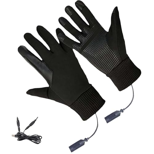 Heated Hunting Gloves with Rechargeable Battery, Waterproof Touchscreen Design, Winter Work, Motorcycling and Outdoor Sports for Both Men and Women von Qzdtue