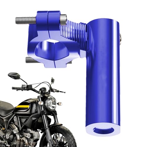 Qzdtue Motor-Handlebar Extender Bracket, verstellbare Aluminium-Halterung für Spotlight und Rückspiegel, Motorradzubehör für verbesserte Fahrerfahrung und Sicherheit von Qzdtue