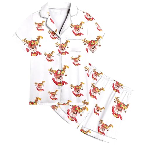 Matching Pyjamas Couple Kinder Graffiti-Schlafanzug Schlafanzug Für Kinder Schlafanzüge Zum Ausmalen Nachtwäsche Pjs Mit Langärmliges & Hosen Loungewear Cartoon Druck Kunst Färben Zweiteilig Hausanzug von Qzeanxy