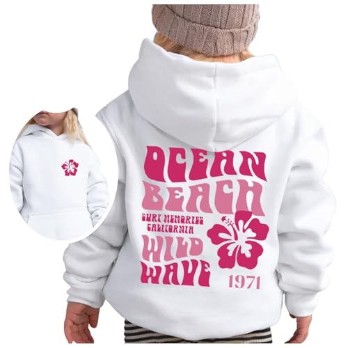 Oversize Pullover Damen Kapuzenloses Top Teenager Mädchen Kleidung Rücken Hoodie Rundhalsausschnitt Langarm Sweatshirt Pullover Übergröße Bedruckter Lose Pullover Top Lässig Elegantes Sweatshirt von Qzeanxy