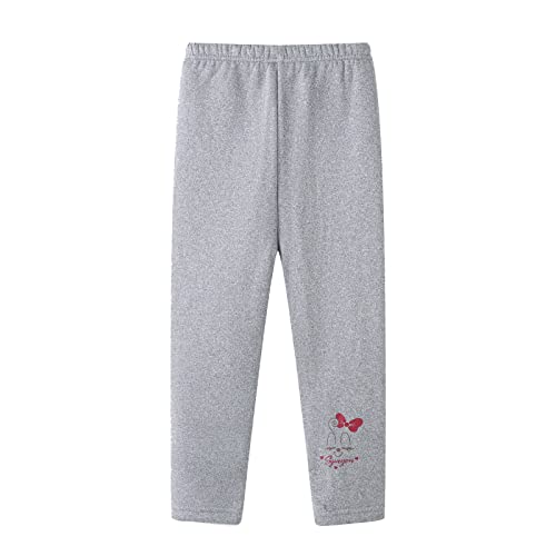 Qzeanxy Kinder Sporthose Mädchen Basic-Sweatpants Blickdichte Leggings Leggings Sport Lange Weiche Und Dehnbare Leggings Lange Leggings Hochtaillierte Thermo-Leggings Fleece-Gefütterte Winter von Qzeanxy