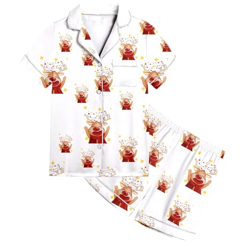 Qzeanxy Matching Pyjamas Kinder Bequem Pyjama Zum Ausmalen Loungewear Set Pyjamas DIY Handbemaltes Homewear Set Langarm Homewear Set Pyjama Set Für Locker Schlafanzug Zum Anmalen DIY Handbemaltes von Qzeanxy