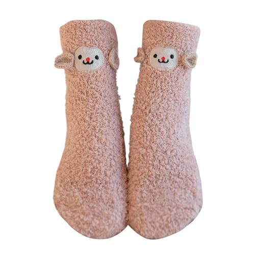 Qzeanxy Socken Weihnachten Damen - Christmas Socks Bettsocken Kuschelsocken Winter Warme Socken Unisex Bunt Lustige Socken von Qzeanxy