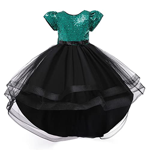 Qzeanxy Weihnachtsoutfit Mädchen Weihnachtskleid Herbst Winter Kleidung Kleinkind Prinzessin A-Linie Kleid Süßes Neugeborene Weiche Kleidung Christmas Kleid Langarm Rüschen Kariert Bowknot Kleid von Qzeanxy