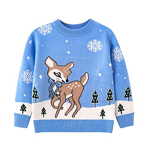 Weihnachtsoutfit Kinder Weihnachtsmann Weihnacht Pullover Hässlich Ärmeln Gedruckt Top Weihnachtspullover Sweatshirt Mädchen Jumper Kleidung Mit Langen Weihnachten Sweatshirt Für Kinder Jungen von Qzeanxy