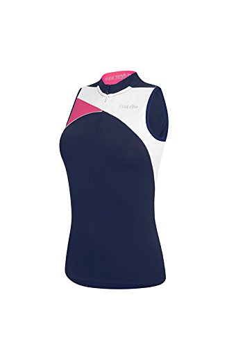 rh+ ECD0311 812XL, Trinity Fahrradtrikot für Damen, Blau/Weiß/Rouge Rot, XL rh+ ECD0311 812XL, Trinity Fahrradtrikot für Damen, Blau/Weiß/Rouge Rot, XL von rh+