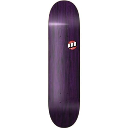 RAD Unisex – Erwachsene Blank Logo Skateboard, Purple Maple, 8.125" von RAD