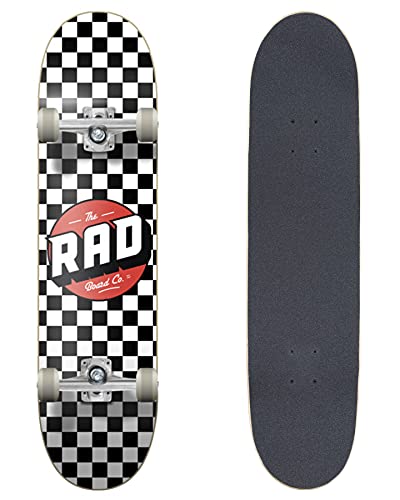 RAD Unisex – Erwachsene Checkers Komplettboard, Schwarz, 7.75" von RAD