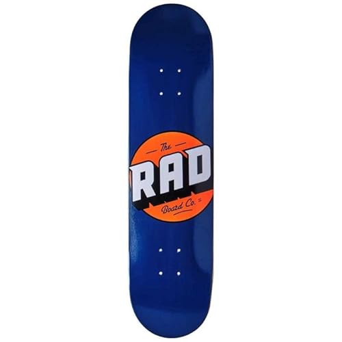 RAD Unisex – Erwachsene Solid Logo Skateboard, Navy, 8" RAD Unisex – Erwachsene Solid Logo Skateboard, Navy, 8" von RAD