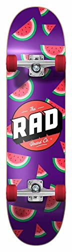 RAD Unisex – Erwachsene Watermelon Skateboard Komplettboard, Lila, 7.25" RAD Unisex – Erwachsene Watermelon Skateboard Komplettboard, Lila, 7.25" von RAD