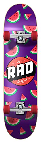 RAD Unisex – Erwachsene Watermelon Skateboard Komplettboard, Lila, 7.75" RAD Unisex – Erwachsene Watermelon Skateboard Komplettboard, Lila, 7.75" von RAD